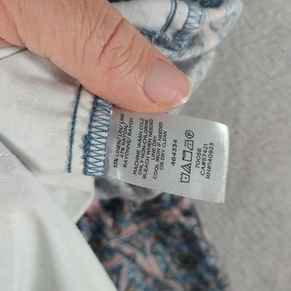 Loft Linen Skirt Women's Small Pull on A-line flare mini above knee - Picture 7 of 9